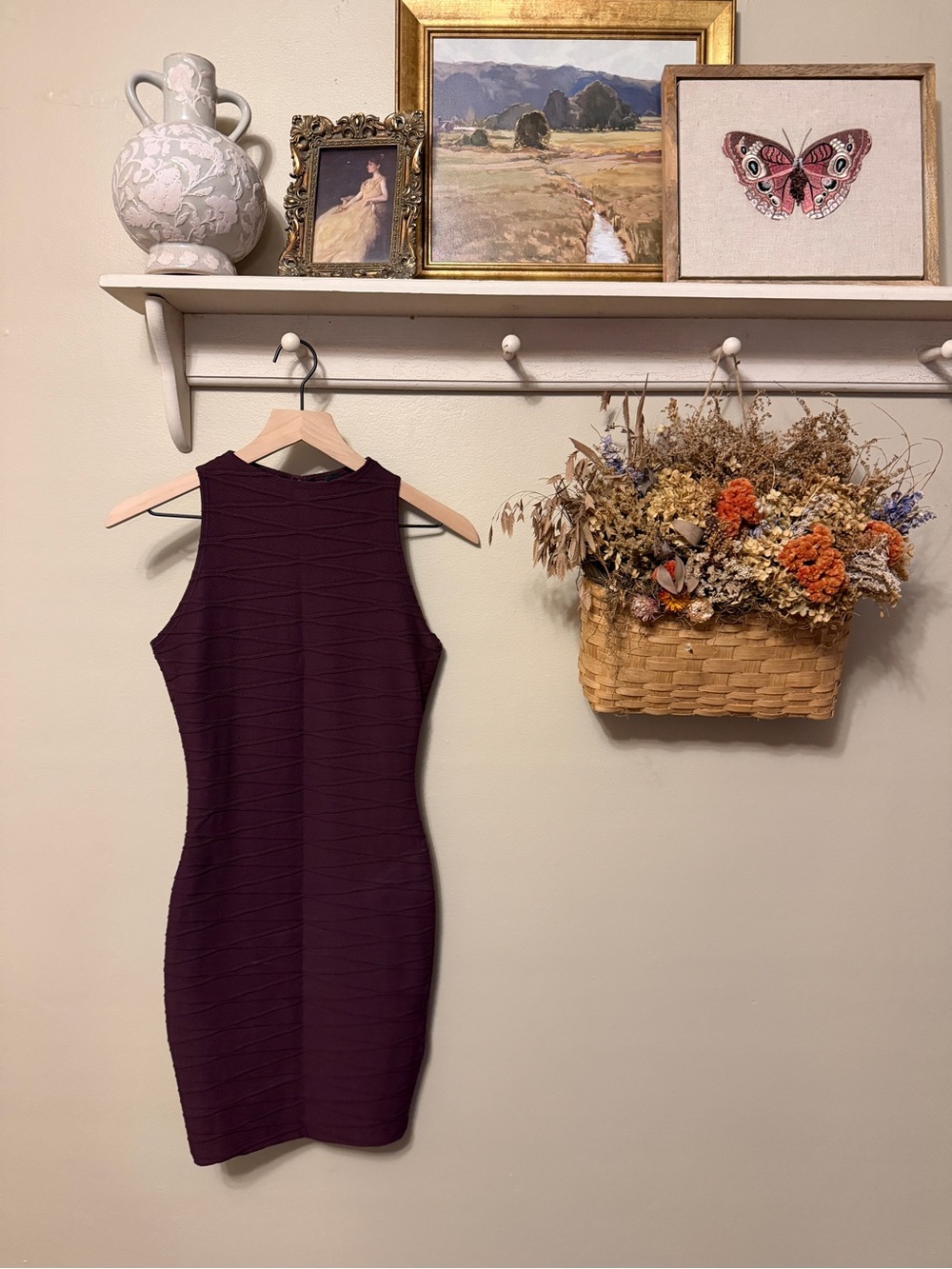 Windsor Sleeveless Plum Bodycon Mini Dress